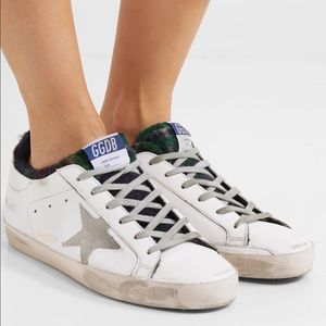 Golden Goose Superstar | distressed flannel lined